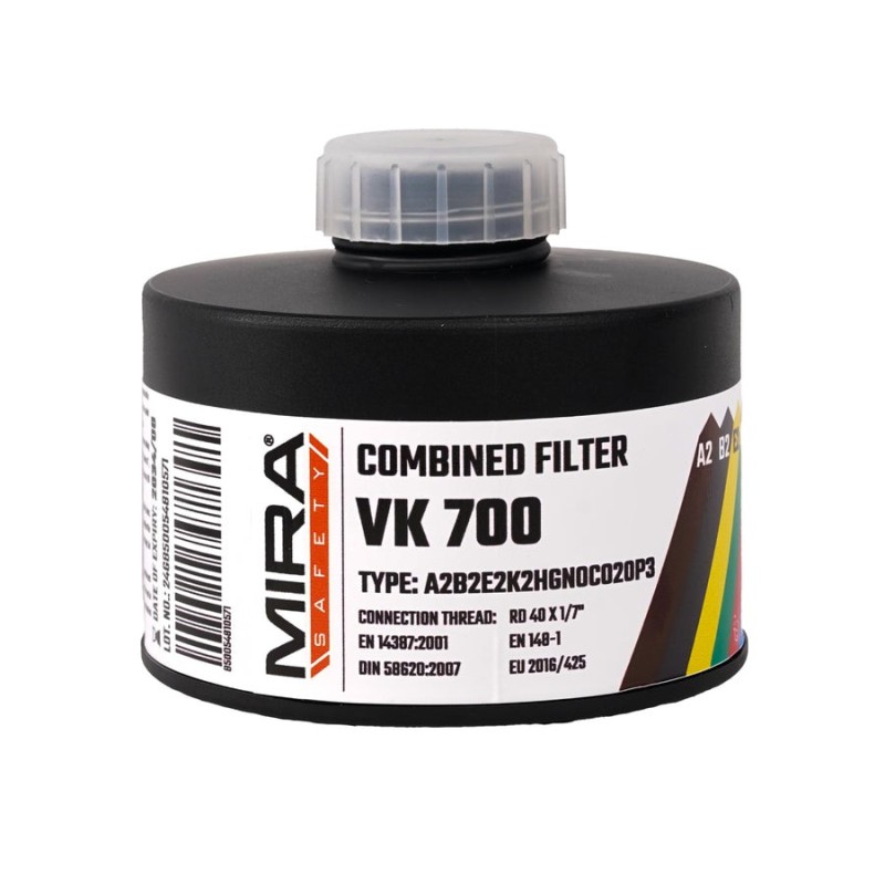 Cartouches filtrantes avancées contre la fumée et le monoxyde de carbone MIRA Safety VK-700