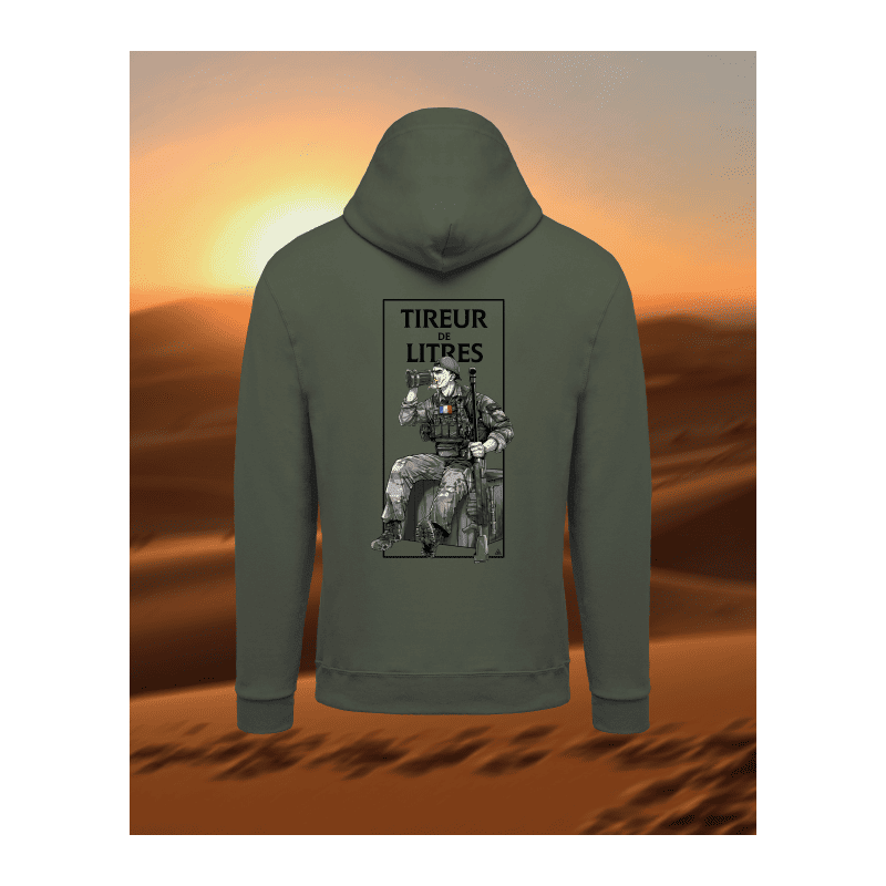 Sweat Chef Peper "Tireur de litre" vert