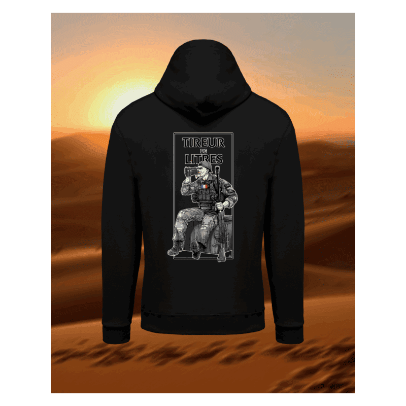 Sweat Chef Peper "Tireur de litre" noir