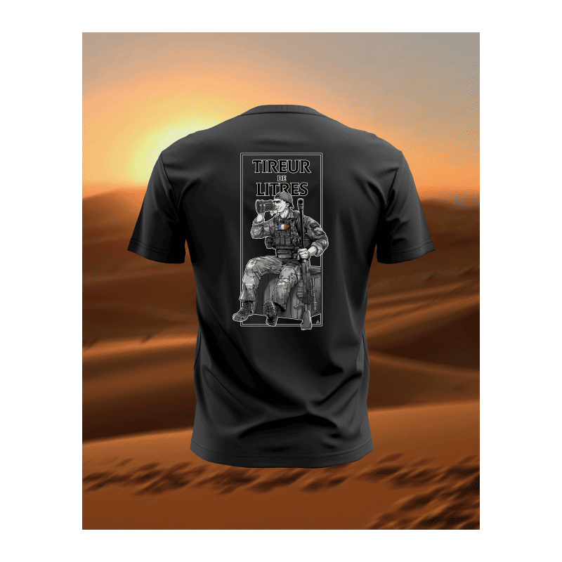 T-shirt "Tireur de litre" noir chef peper