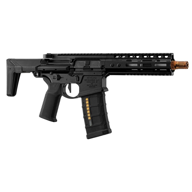 Réplique GBBR MWS Ghetto Blaster NOVESKE 7 pouces Noire