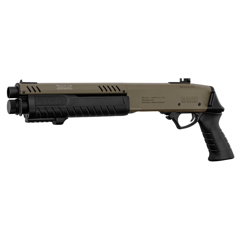 Réplique fusil à pompe FABARM STF12 Short Initial TAN Gaz