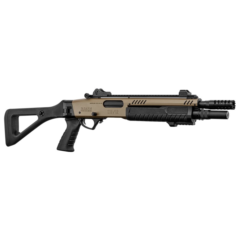 Réplique fusil à pompe FABARM STF12 Compact Tan Gaz