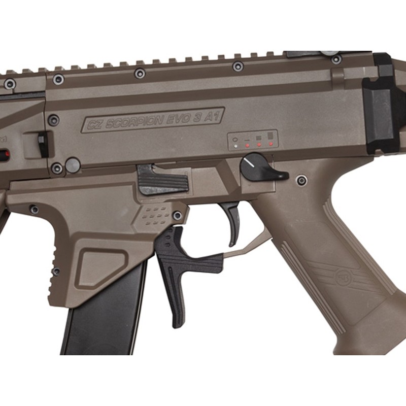 Scorpion EVO 3 ATEK FDE Airsoft AEG 1.4J ASG | Hexagone Defense