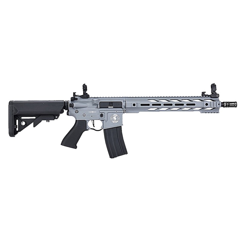 Lancer Tactical LT-25 G2 M4 SPR Airsoft AEG Pack Complet Grey | Hexagone Defense