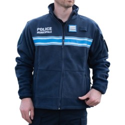 Veste Polaire Police Municipale Bi Matière Marine | Hexagone Défense