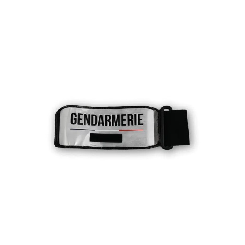 Brassard Gendarmerie avec emplacement RIO – Réfléchissant | Hexagone Défense