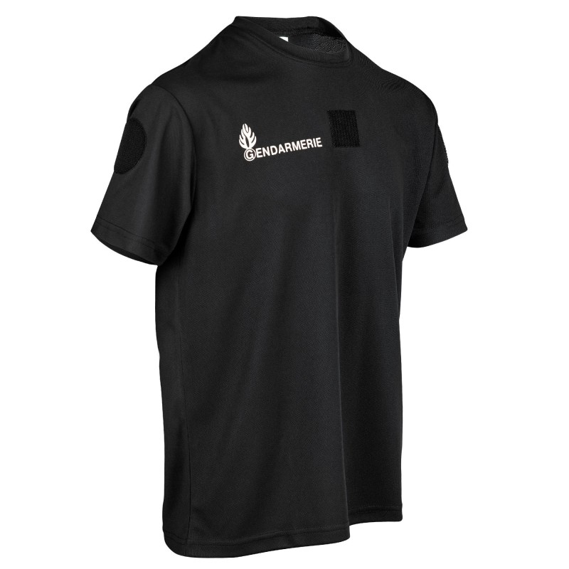 T-shirt noir Gendarmerie Cooldry® – Patrol Equipement | Hexagone Défense