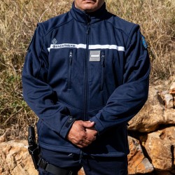 Blouson Softshell Gendarmerie 2-en-1 manches amovibles | Hexagone Défense