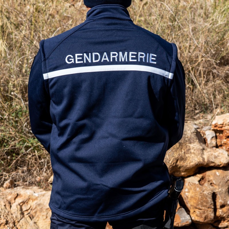 Blouson Softshell Gendarmerie 2-en-1 manches amovibles | Hexagone Défense