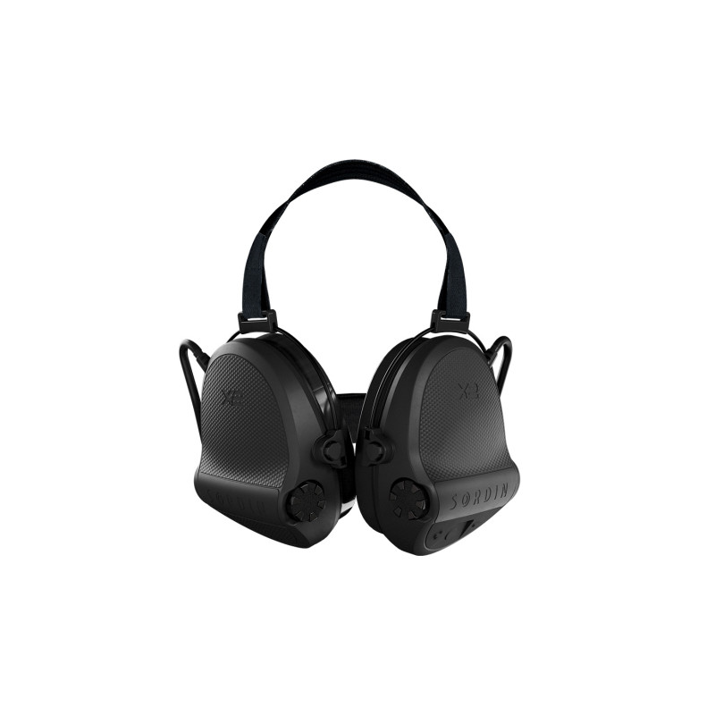 Casque anti-bruit Suprême X2  serre-nuque tissu noir + KIT GEL
