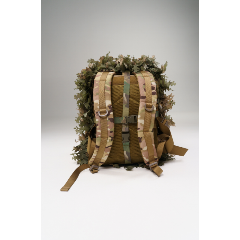 Housse de sac à dos camouflage 3D – Forêt sombre + Champ sec