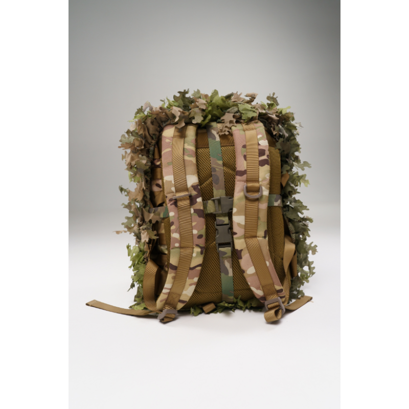 Housse de sac à dos camouflage 3D – Forêt verte + Champ sec