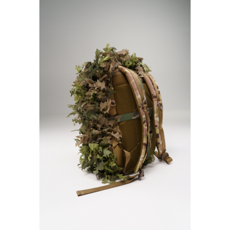 Housse de sac à dos camouflage 3D – Forêt verte + Champ sec