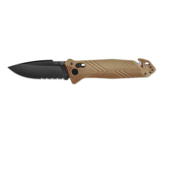 Couteau de poche Cac serration PA6 Vengeur Edition tan