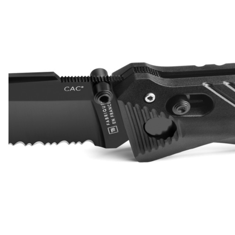 Couteau de poche Cac serration PA6 noir