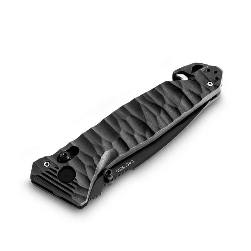 Couteau de poche Cac S200 serration PA6 noir