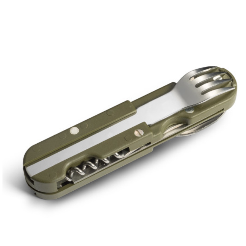 Couteau de poche multifonctions Bivouac vert olive