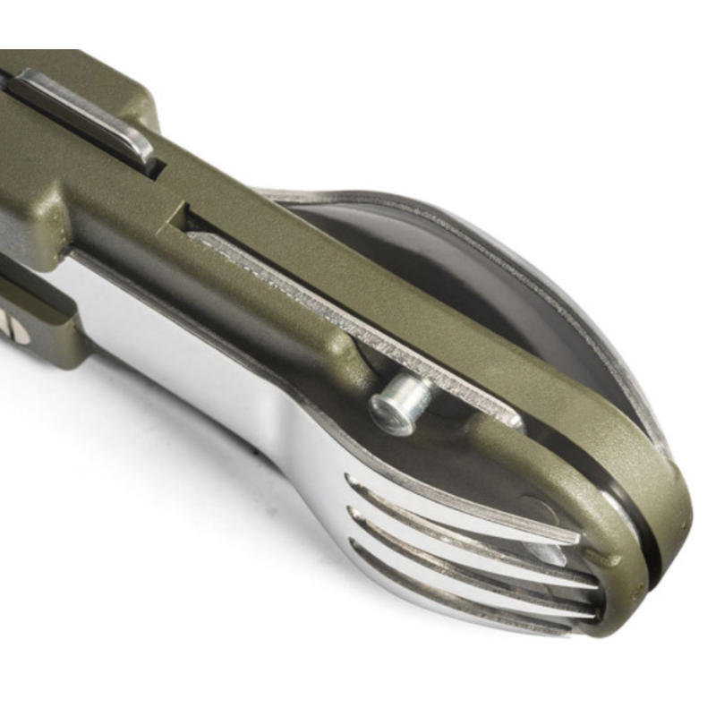 Couteau de poche multifonctions Bivouac vert olive