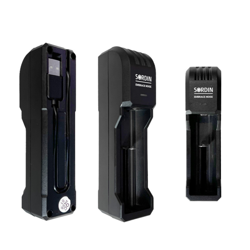 Chargeur simple pour batterie rechargeable 14500 pour casque anti-bruit Suprême T2/X2