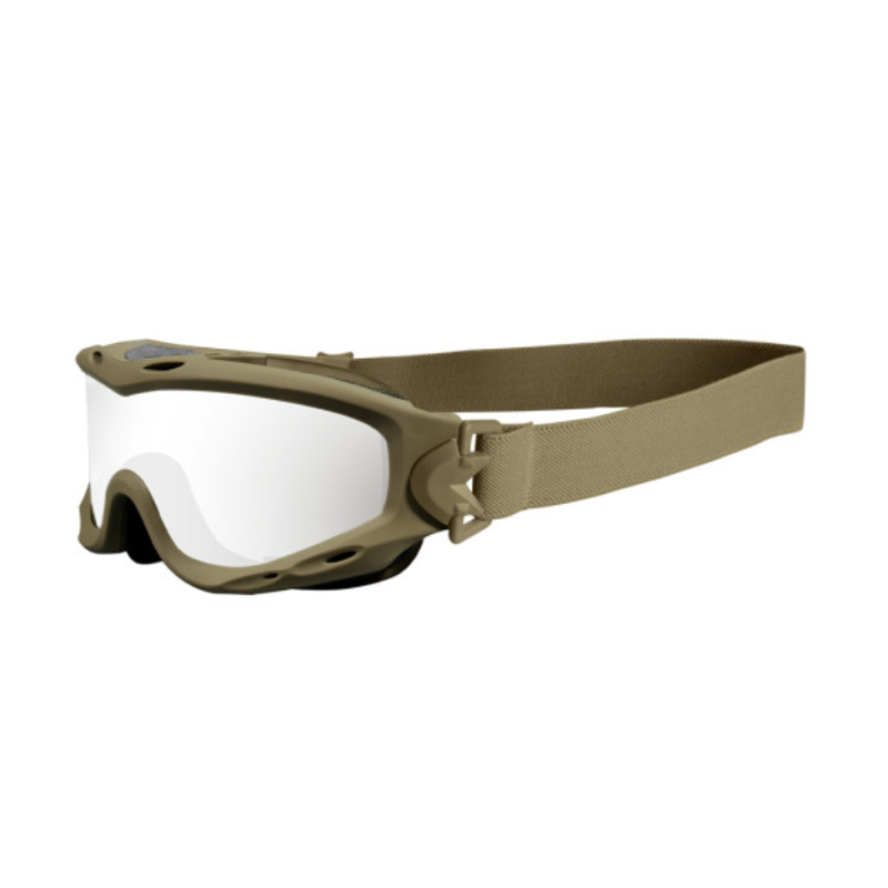 Masque de protection balistique Spear tan écrans fumé/incolore/orange