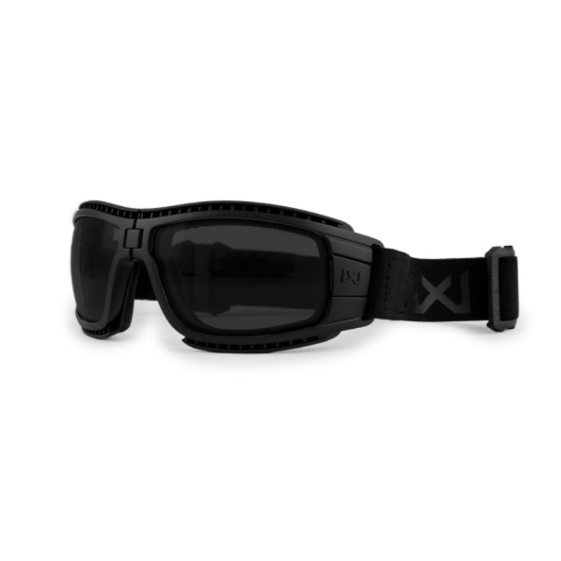 Masque de protection balistique pliable Lynx noir verres fumé/incolore