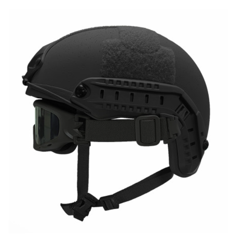 Système de fixation sur casque tactique pour masque balistique Spear noi