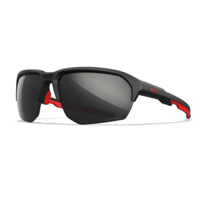 Lunettes de protection balistique Jakl American Sniper noir/rouge verres Captivate™ black mirror