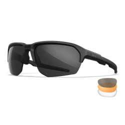 Lunettes de protection balistique Jakl noir verres fumé/incolore/orange