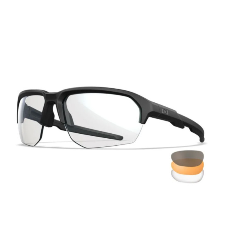 Lunettes de protection balistique Jakl noir verres fumé/incolore/orange