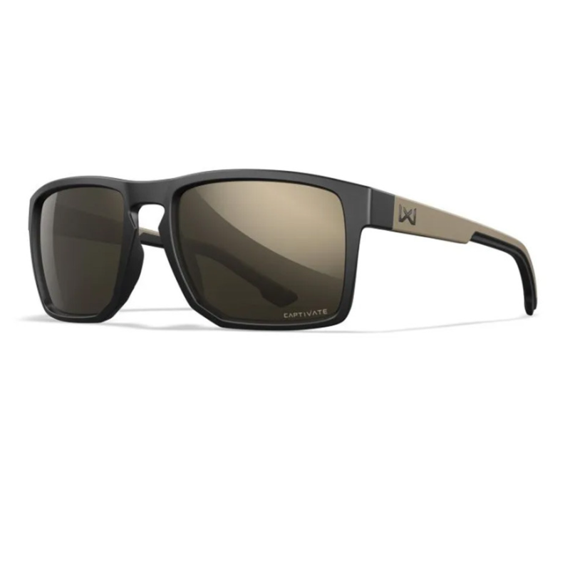 Lunettes de protection balistique Founder noir/tan verres tungsten mirror