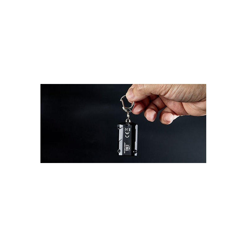 Lampe porte-clés Tini 3 Noire - 600Lm - Nitecore