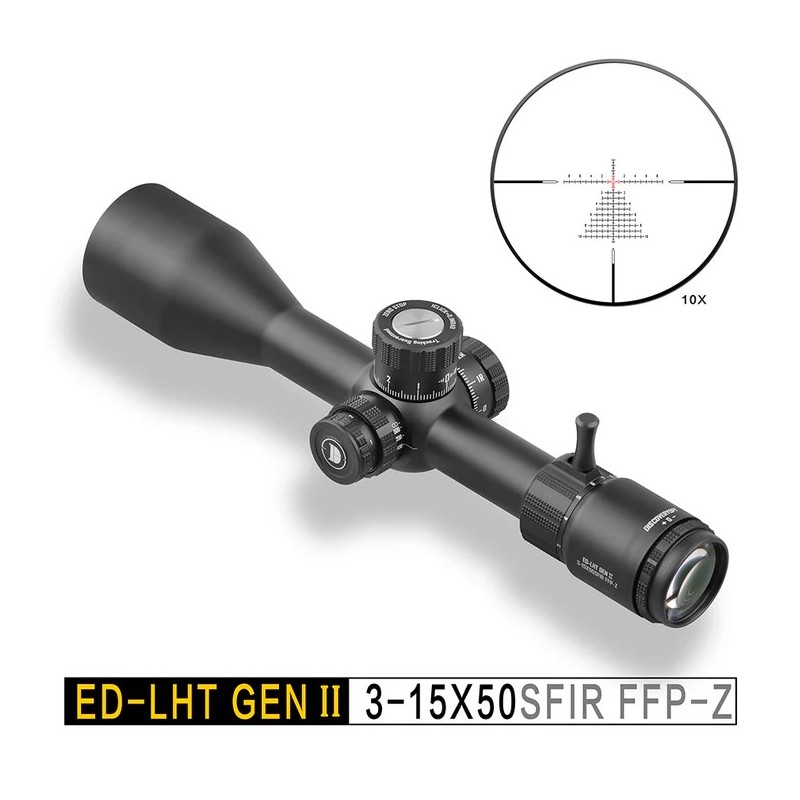 DISCOVERYOPT ED-LHT GEN II 3-15X50SFIR FFP-MRAD Diamètre : 30 mm