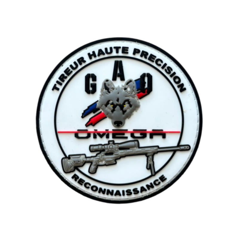Patch tireur haute précision - reconnaissance - blanc