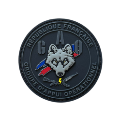 Patch république française - groupe d'appui opérationnel - noir