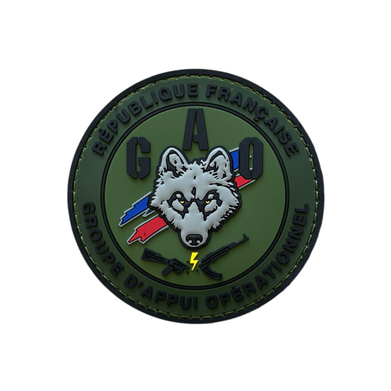 Patch république française - groupe d'appui opérationnel - vert