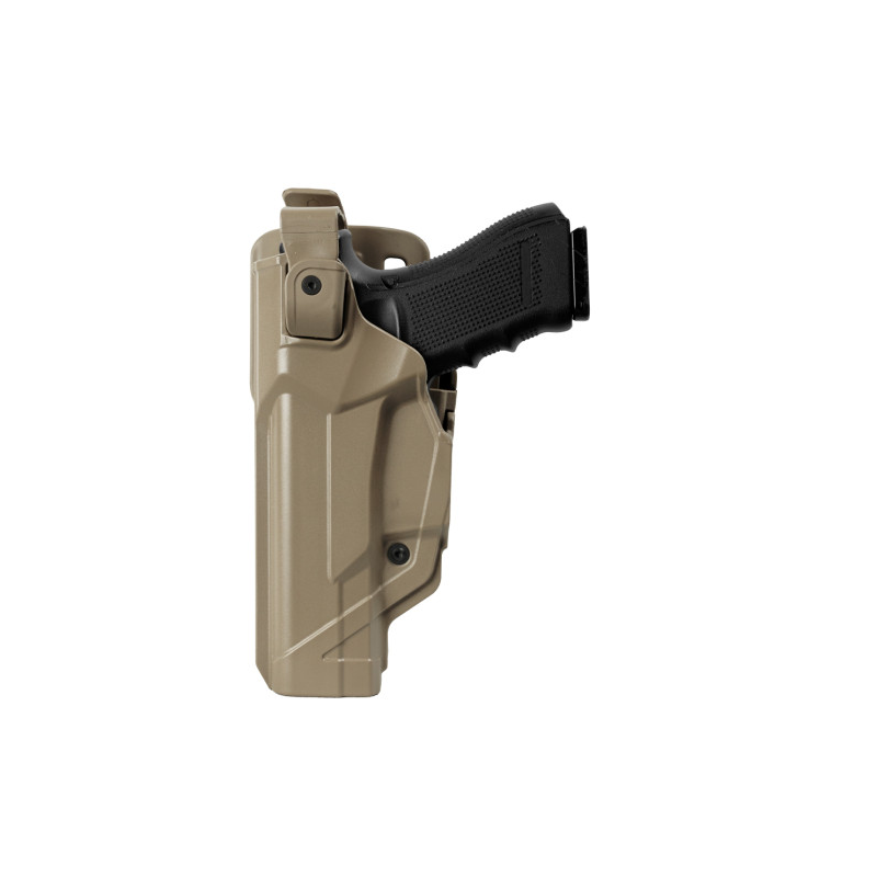 Holster gaucher Duty Fast Action DFA804 tan pour GLOCK 17/18