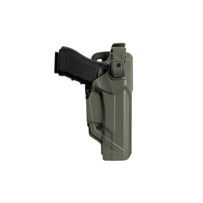 Holster droitier Duty Fast Action DFA804 vert olive pour GLOCK 17/18