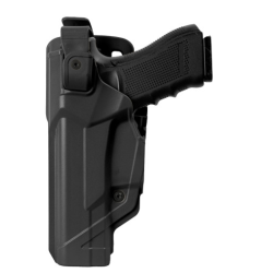 Holster gaucher Duty Fast Action DFA804 noir pour GLOCK 17/18