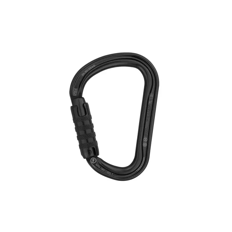 Mousqueton asymétrique de grande capacité William à verrouillage Triact-Lock