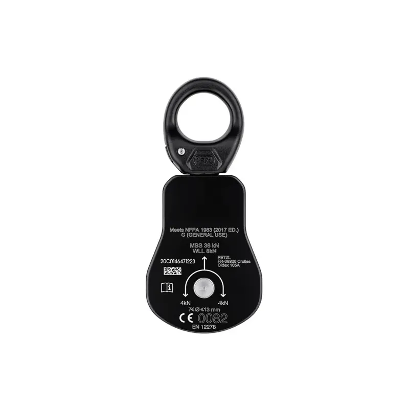 Poulie simple à très haut rendement Spin L1 avec émerillon