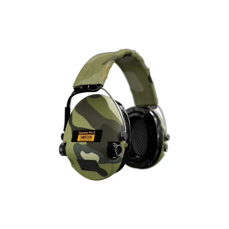Casque anti-bruit Suprême Pro-X LED camo serre-tête tissu camo