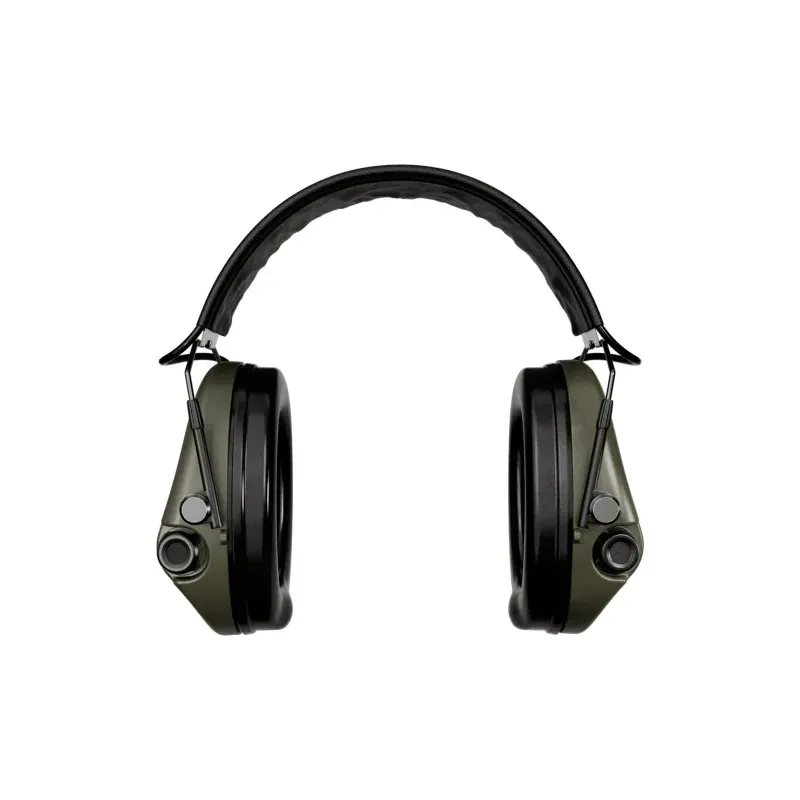 Casque anti-bruit Suprême Pro-X SLIM vert olive serre-tête cuir noir