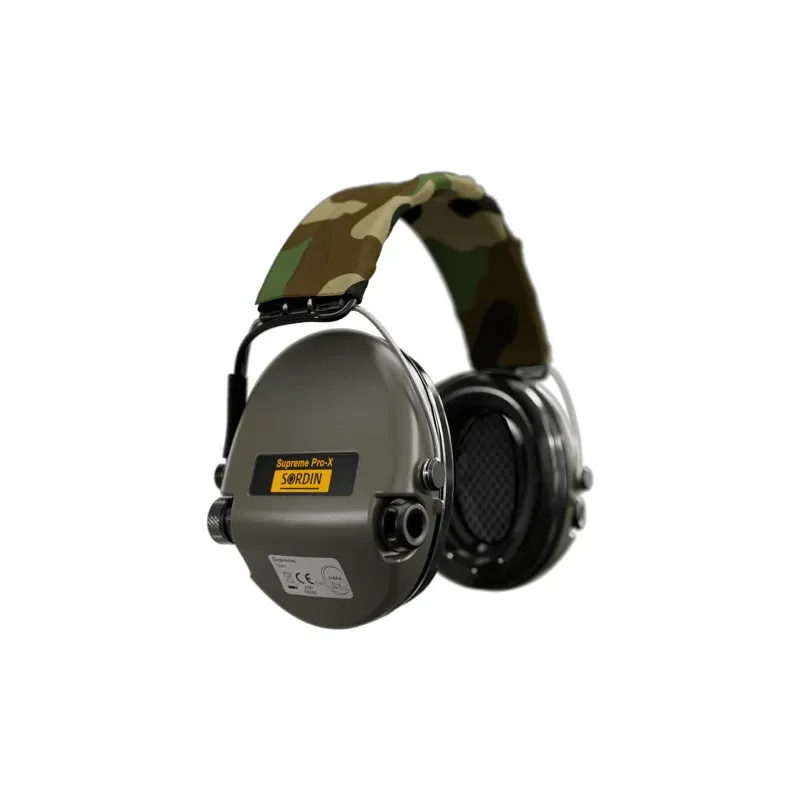 Casque anti-bruit Suprême Pro-X vert olive serre-tête tissu camo
