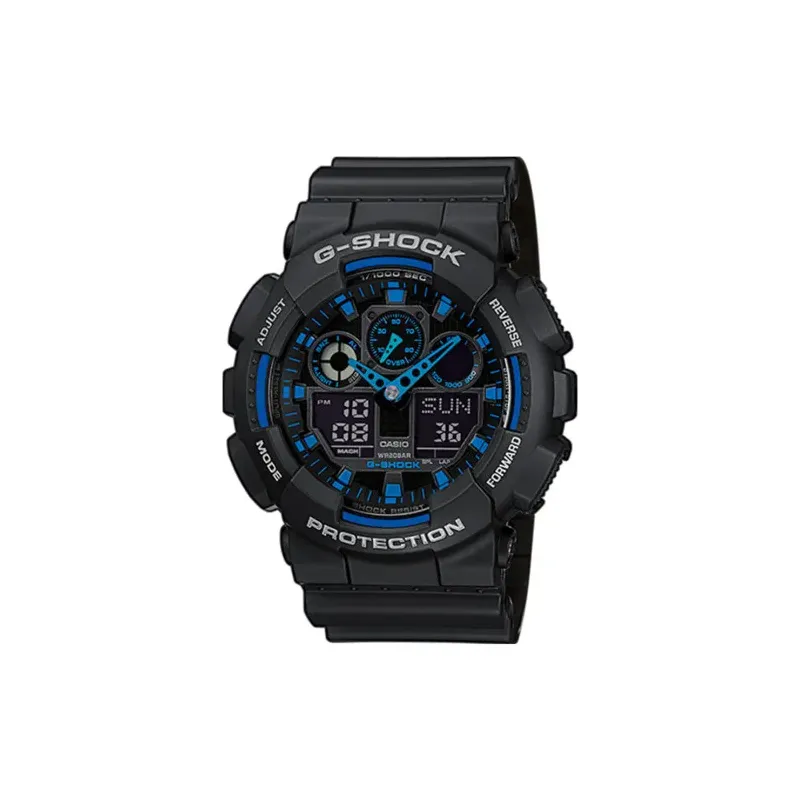 Montre G-Shock GA-100 noir/bleu