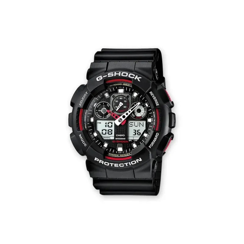 Montre G-Shock GA-100 noir/rouge