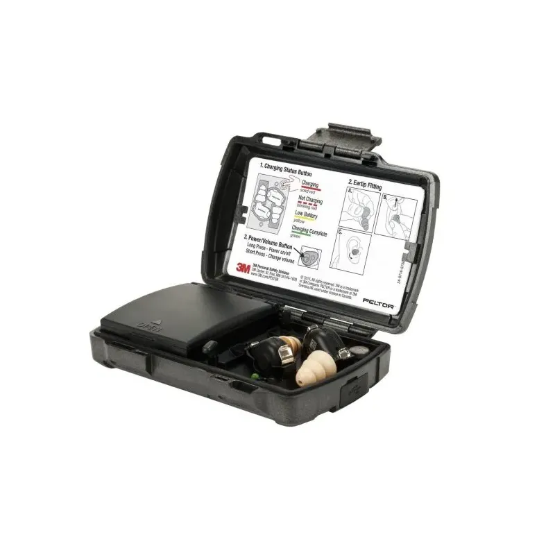 Kit Bouchons d'oreilless 3M Peltor tep200 - Rechargeable - Noir