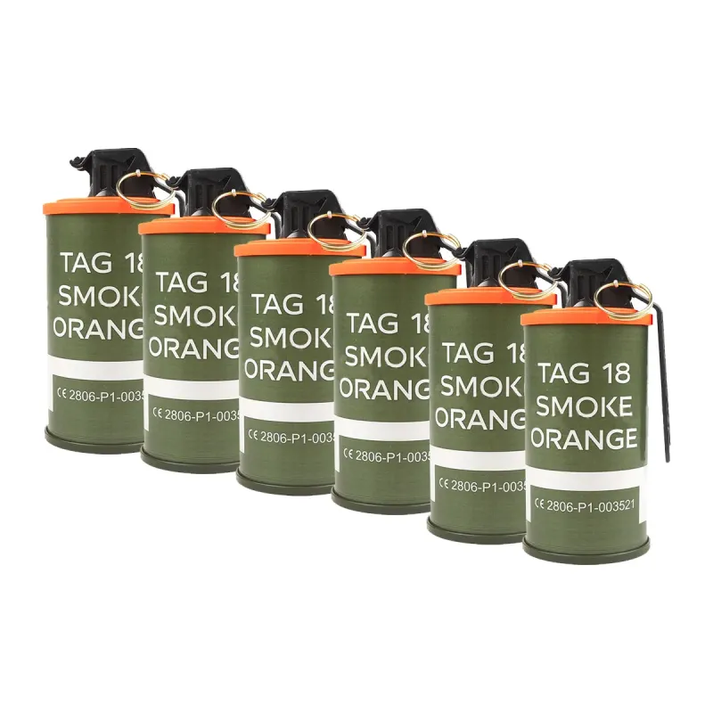 PACK 6 GRENADES TAG 18 FUMI ORANGES