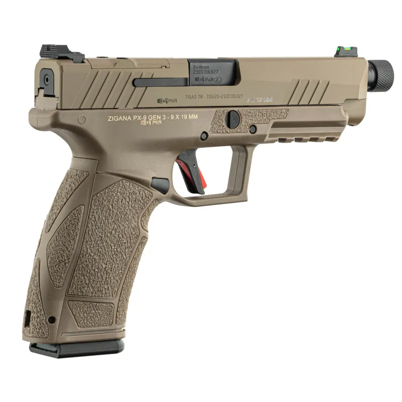Pistolet TISAS PX-9 TACTICAL calibre 9x19 mm FDE Fileté