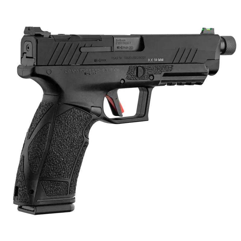 Pistolet TISAS PX-9 TACTICAL calibre 9x19 mm Noir Fileté
